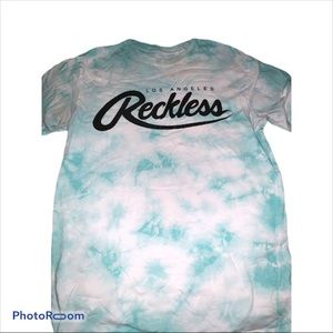 Zumiez light blue tie dye tee size small